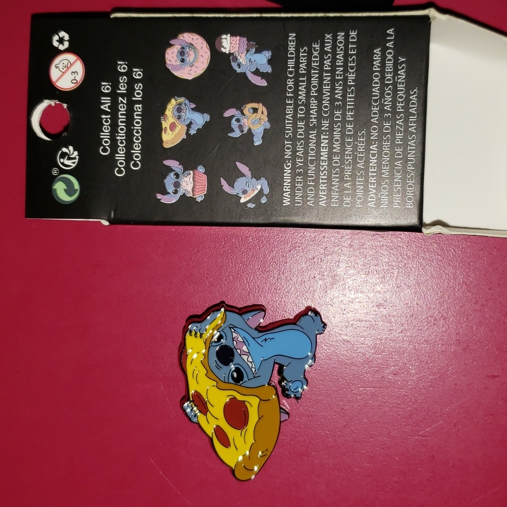 Stitch Food Pizza Loungefly Pin